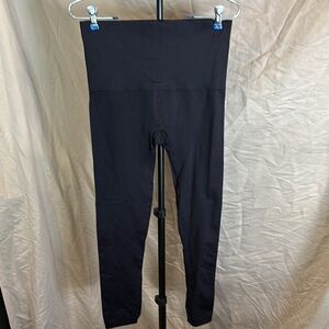 SPANX Black High-Rise Leggings with Matte Finish